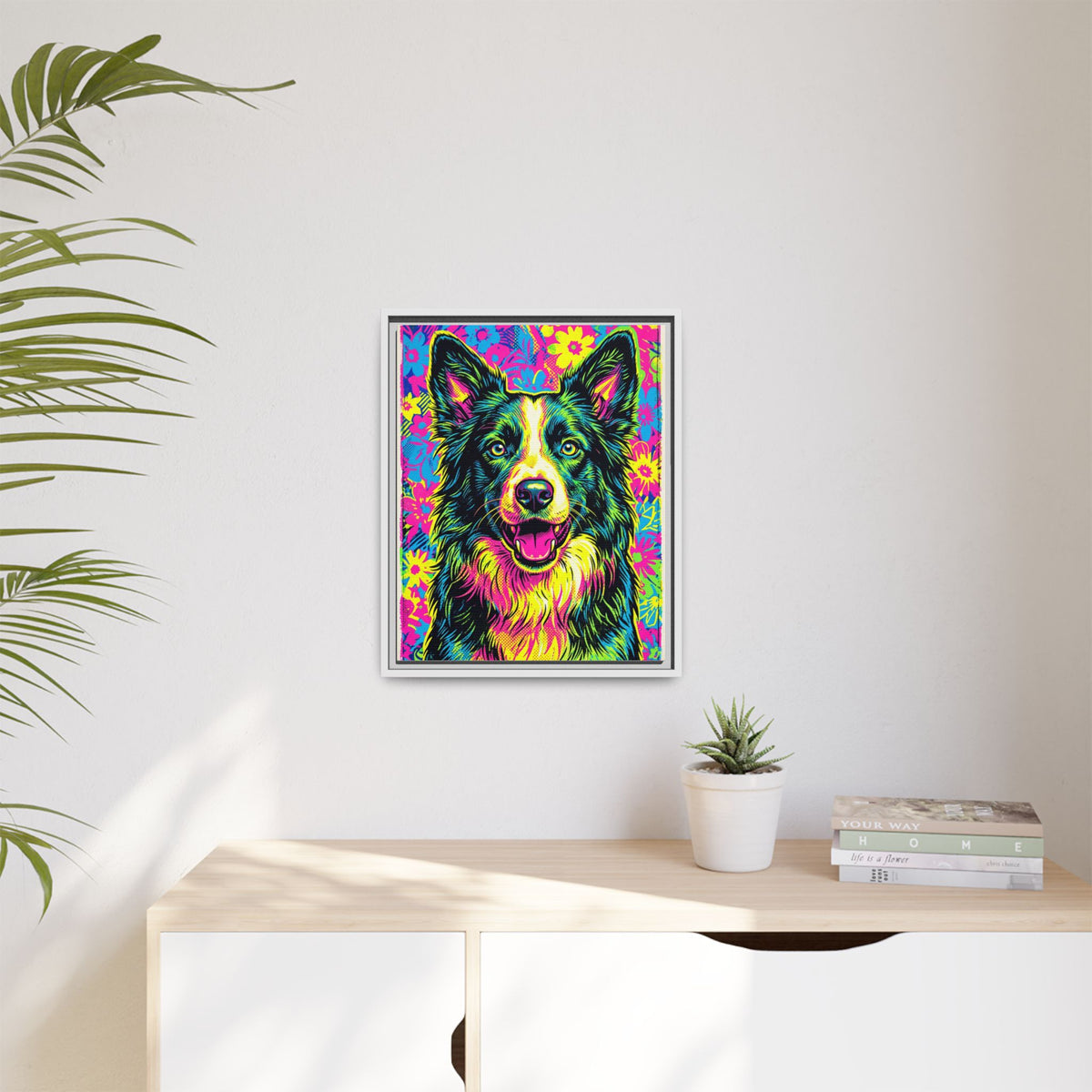 Custom Pet Portrait — Pop Art — Framed Canvas