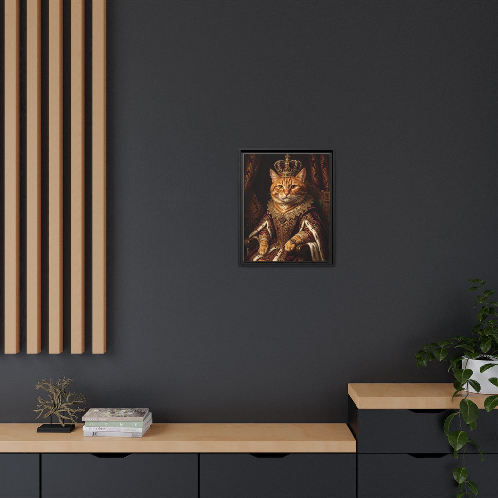 Custom Pet Portrait — Royal Knight — Framed Canvas