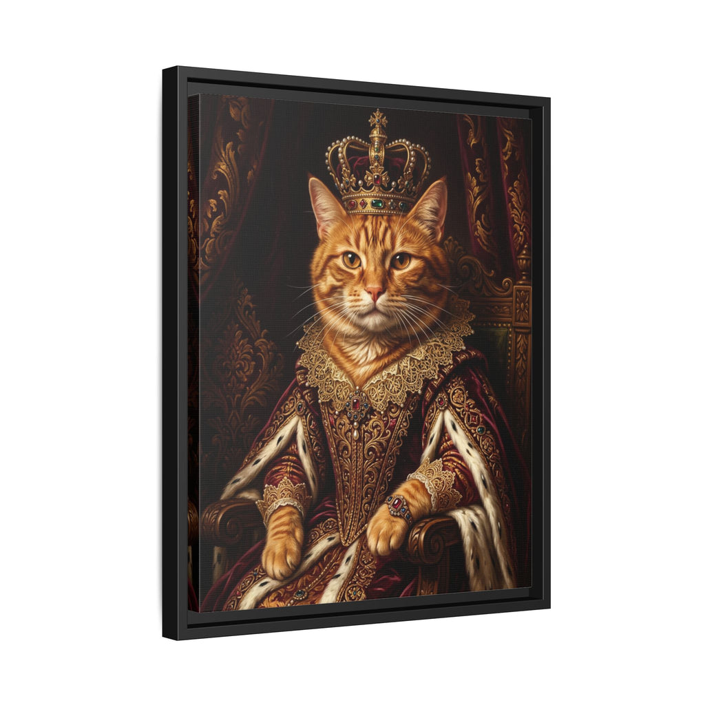 Custom Pet Portrait — Renaissance Royal — Framed Canvas