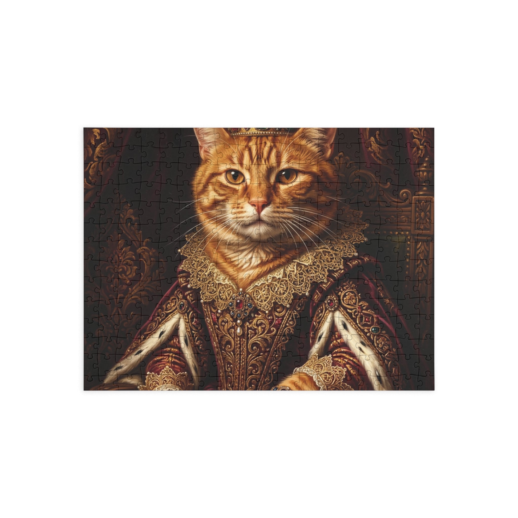 Custom Pet Portrait Puzzle — Renaissance Royal
