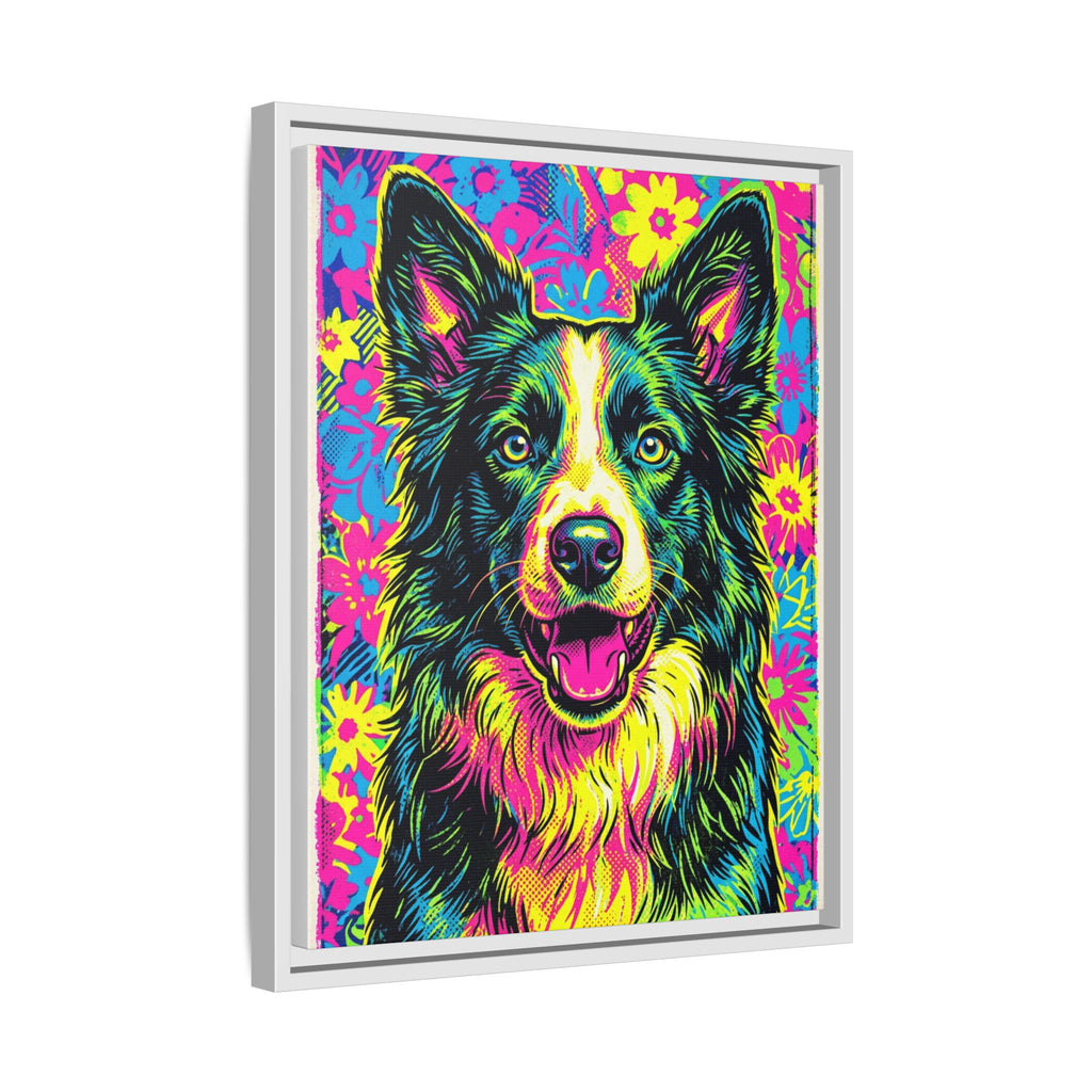 Custom Pet Portrait — Pop Art — Framed Canvas