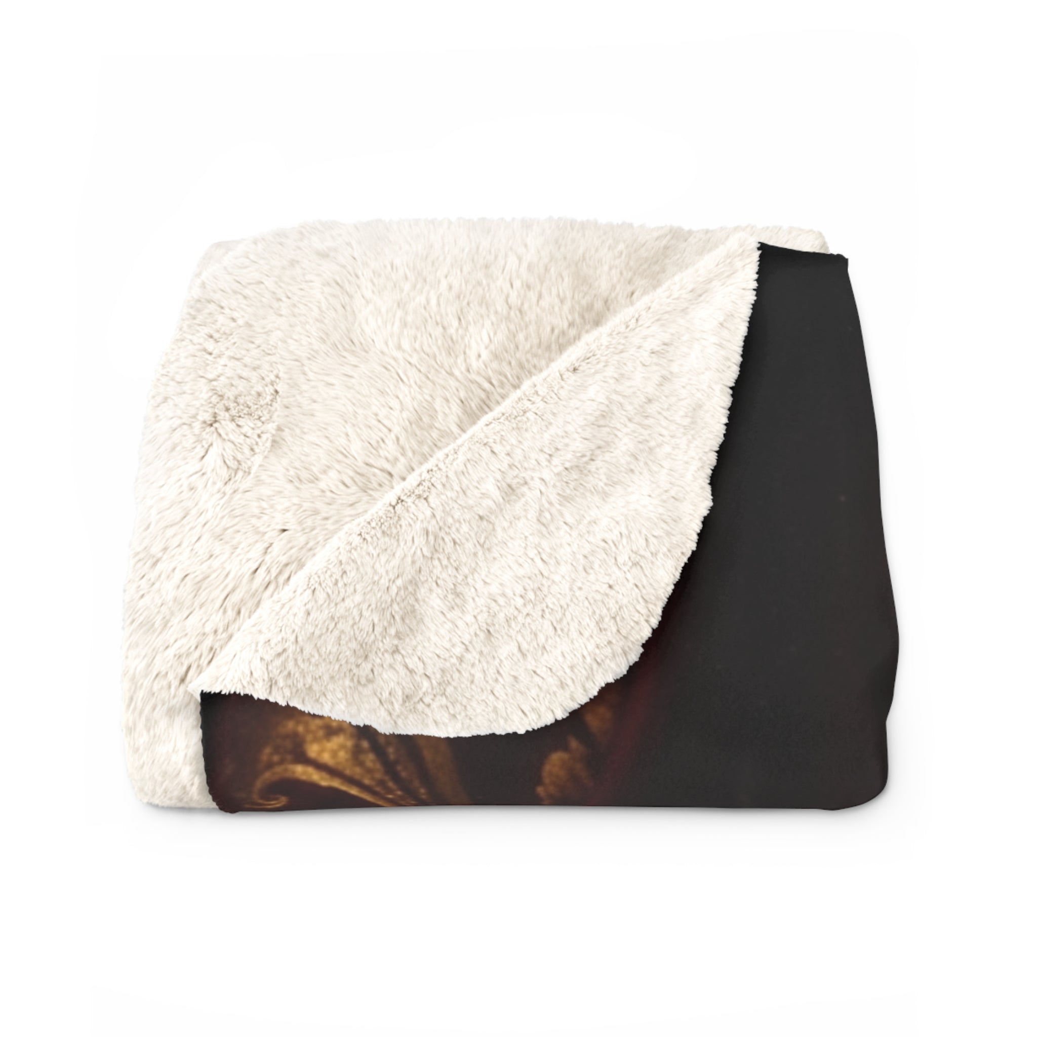 Custom Pet Portrait Blanket — Renaissance Royal — Sherpa Fleece