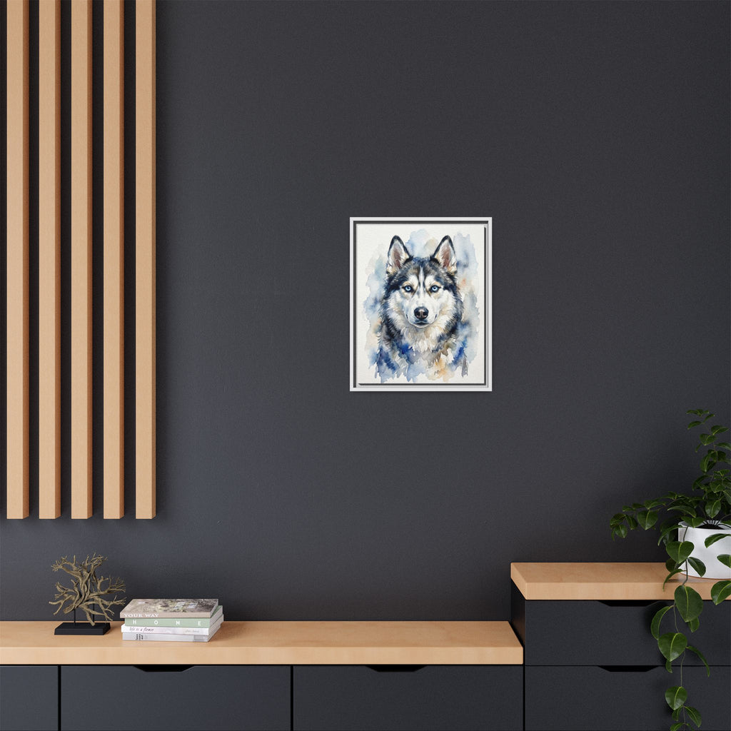 Memorial Pet Portrait — Gentle Watercolor — Framed Canvas