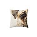 Custom Pet Portrait Pillow — Watercolor