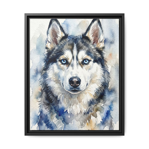 Custom Pet Portrait — Watercolor — Framed Canvas