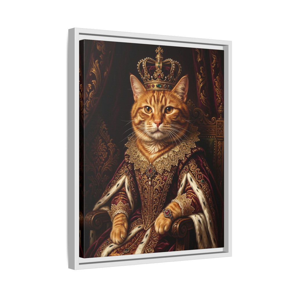 Custom Pet Portrait — Renaissance Royal — Framed Canvas