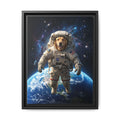 Custom Pet Portrait — Astronaut — Framed Canvas