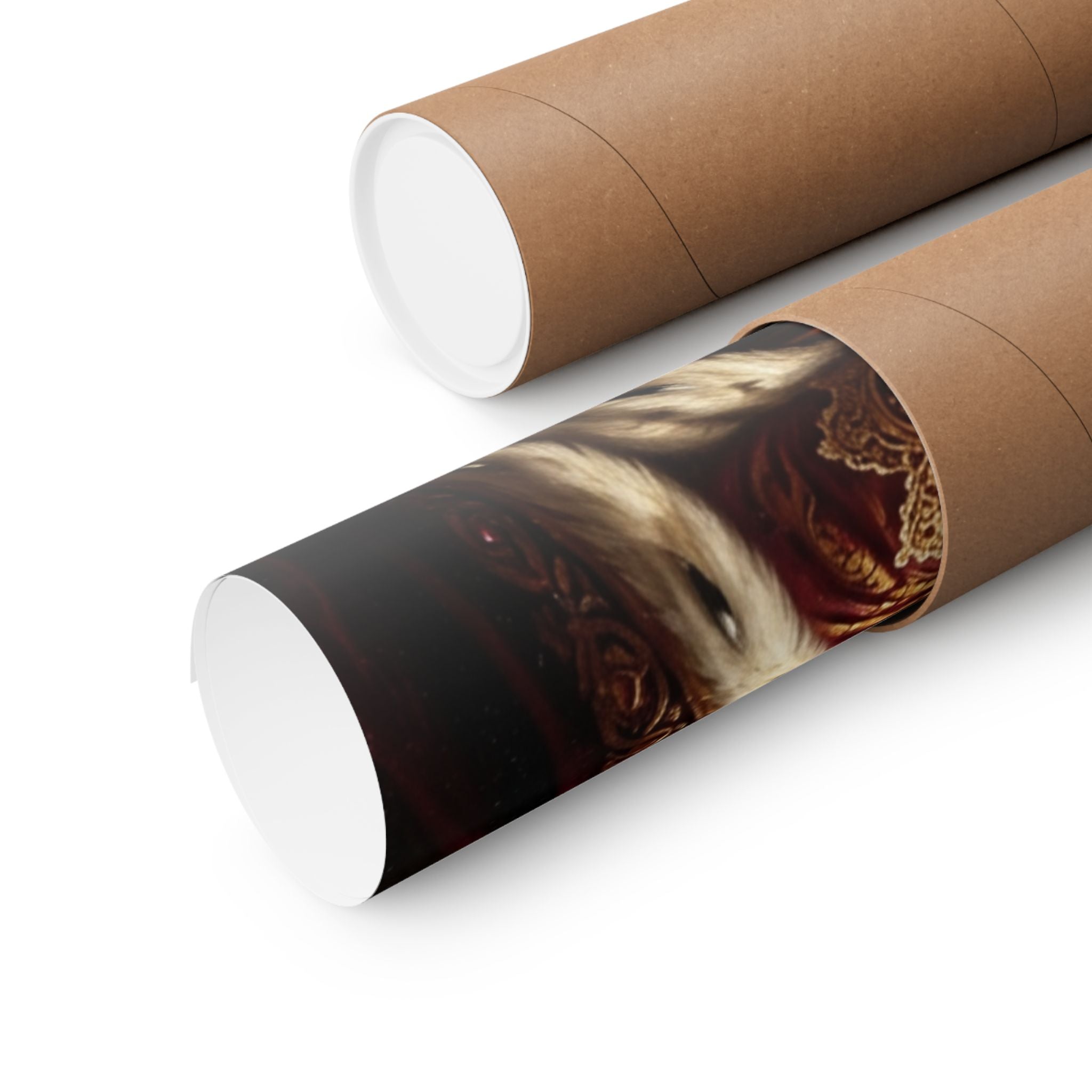 Custom Pet Portrait Poster — Renaissance Royal — Matte