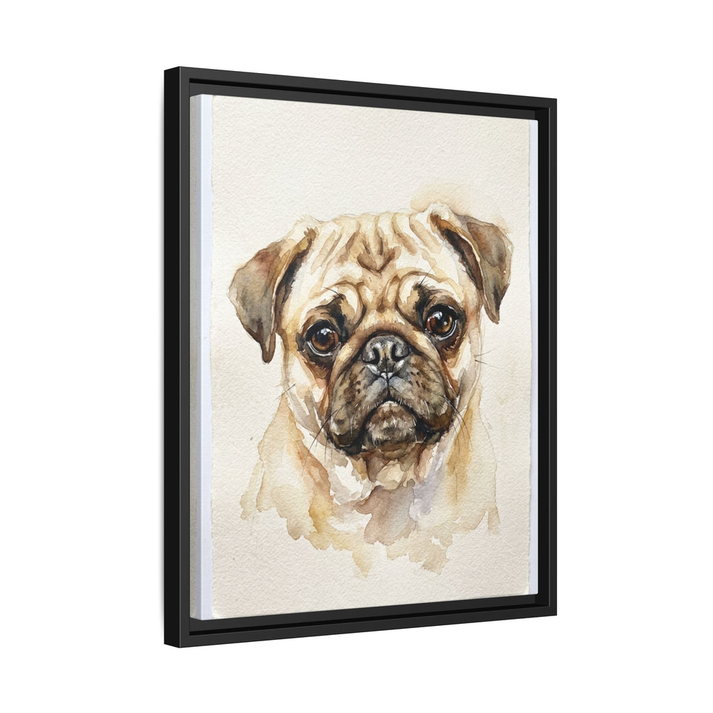 Custom Pet Portrait — Watercolor — Framed Canvas
