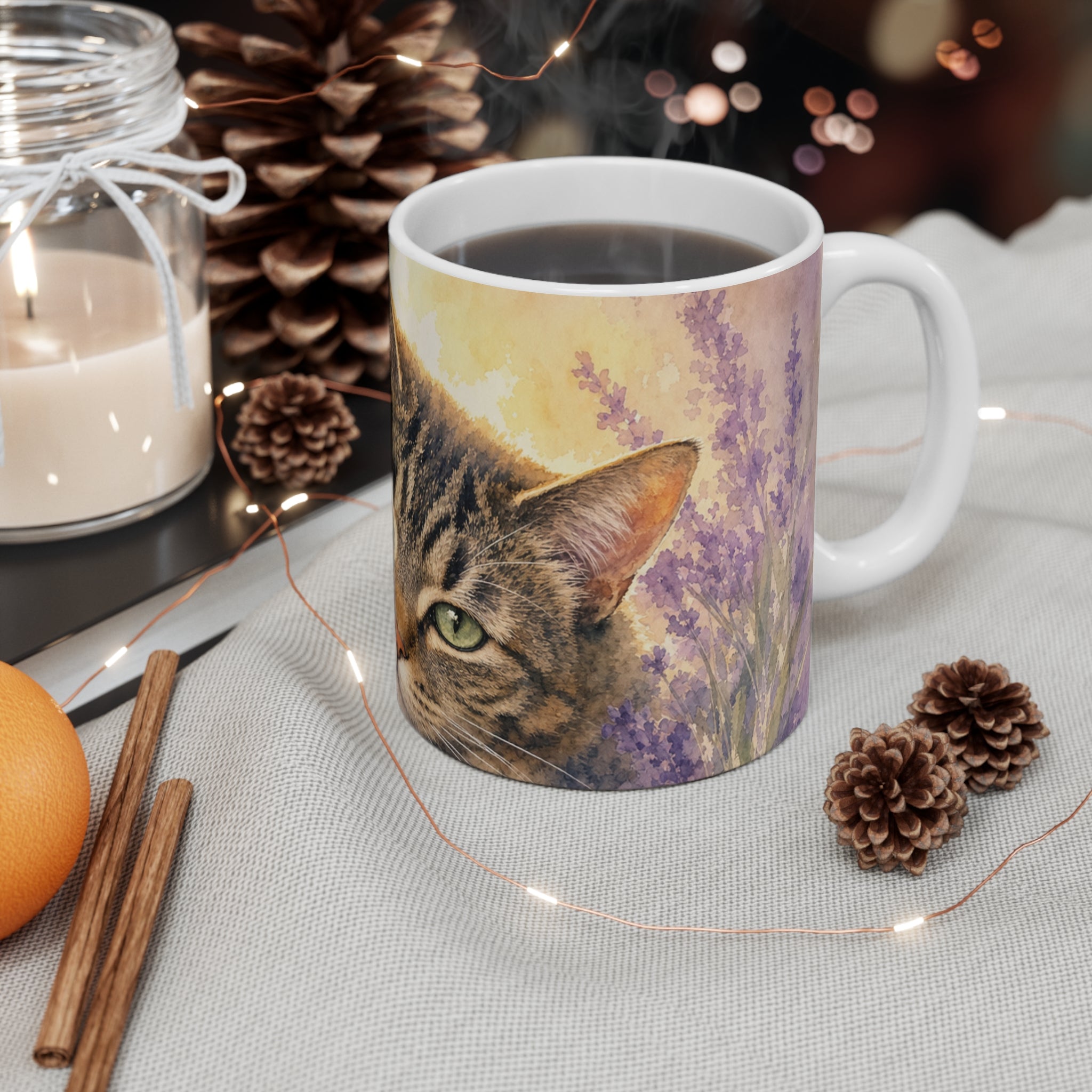 Memorial Pet Portrait Mug — 11oz