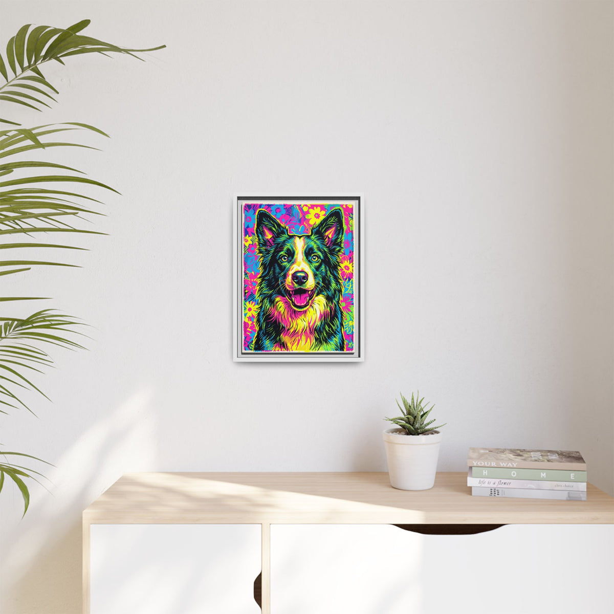 Custom Pet Portrait — Pop Art — Framed Canvas