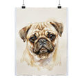 Custom Pet Portrait Poster — Watercolor — Matte