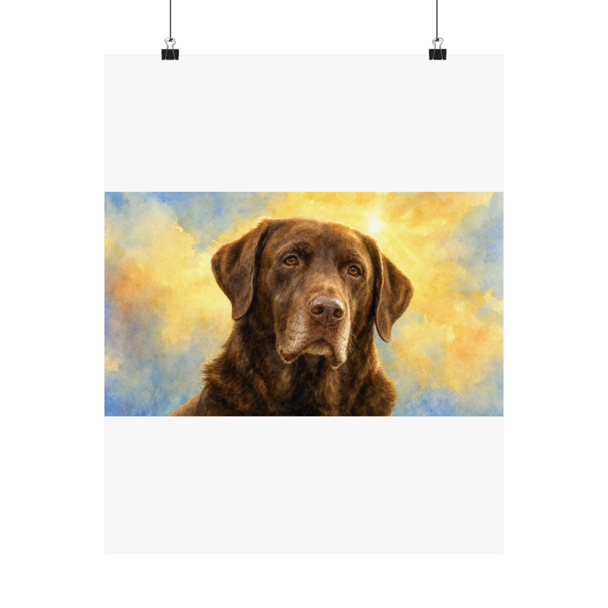Memorial Pet Portrait — Matte Poster