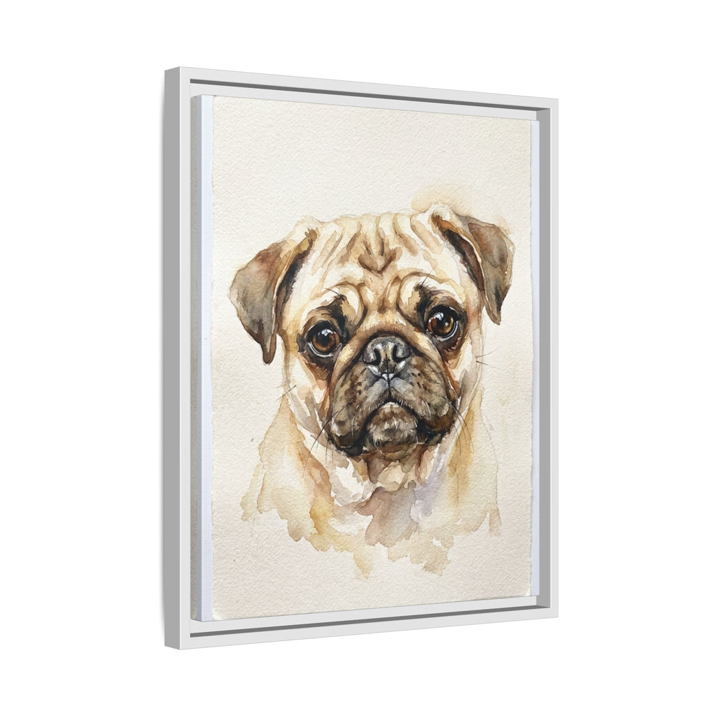 Custom Pet Portrait — Watercolor — Framed Canvas