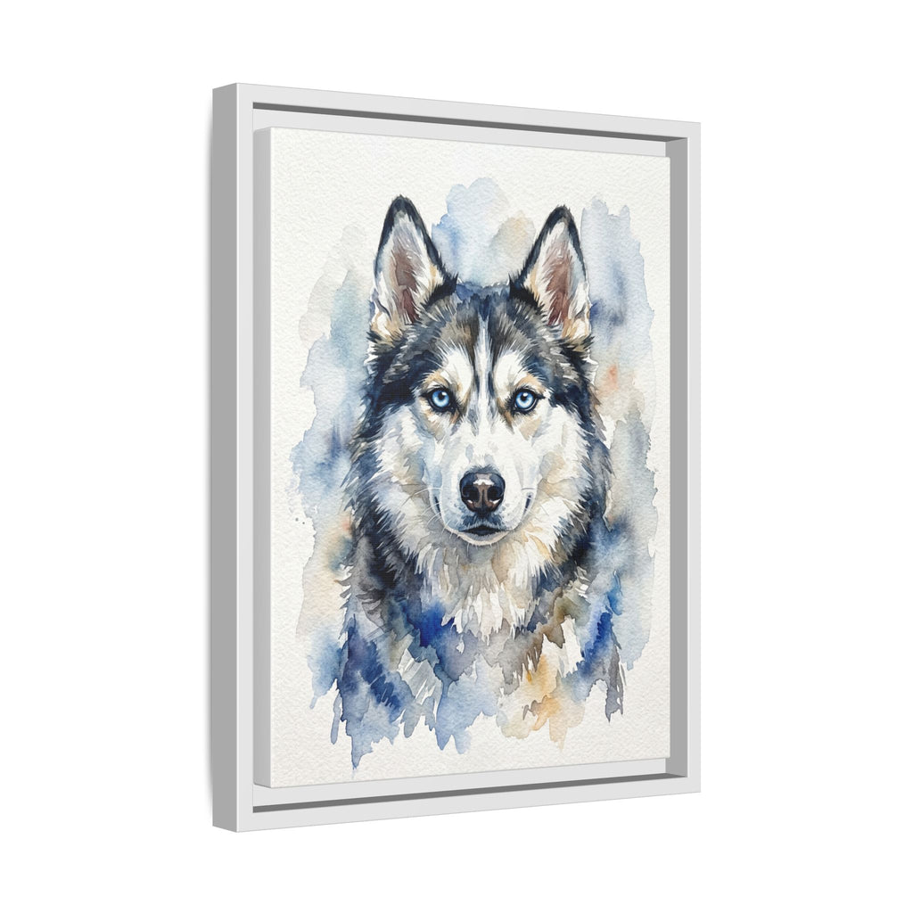 Memorial Pet Portrait — Gentle Watercolor — Framed Canvas