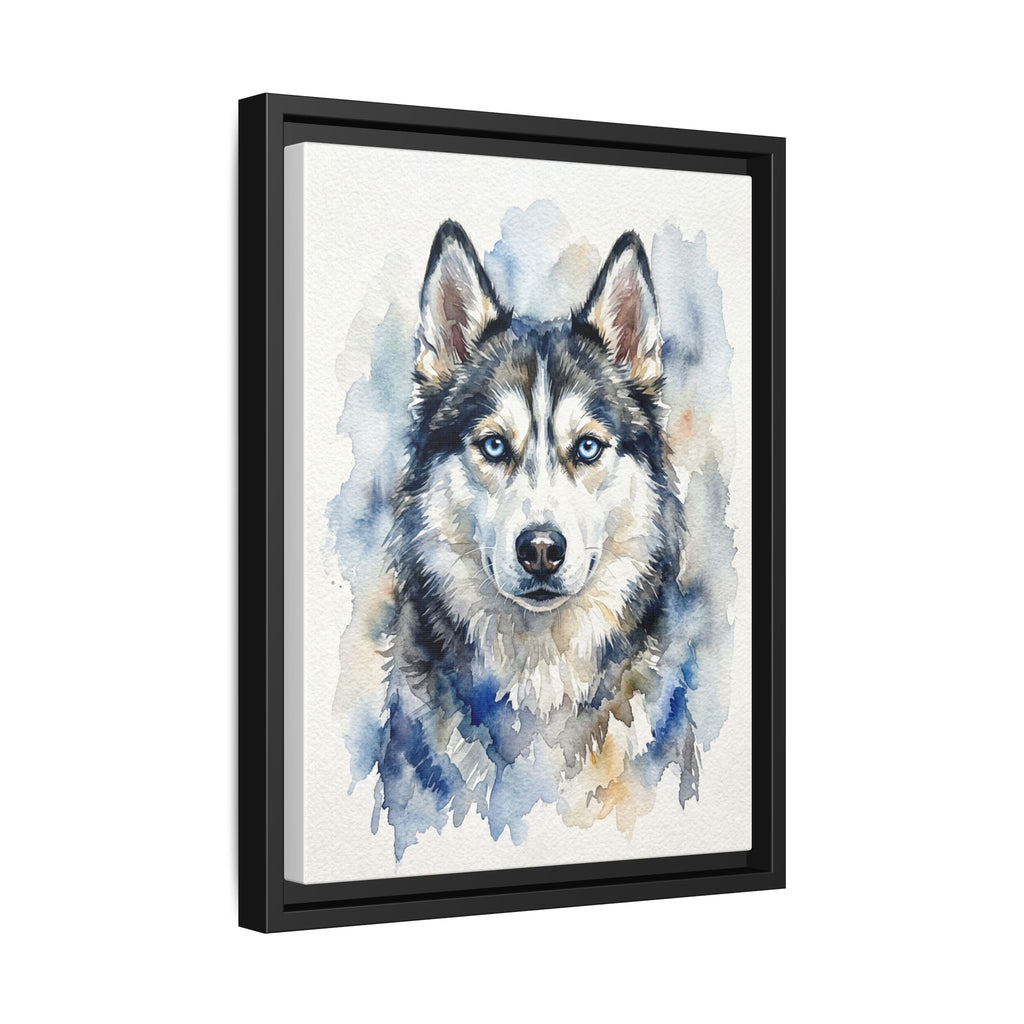 Memorial Pet Portrait — Gentle Watercolor — Framed Canvas