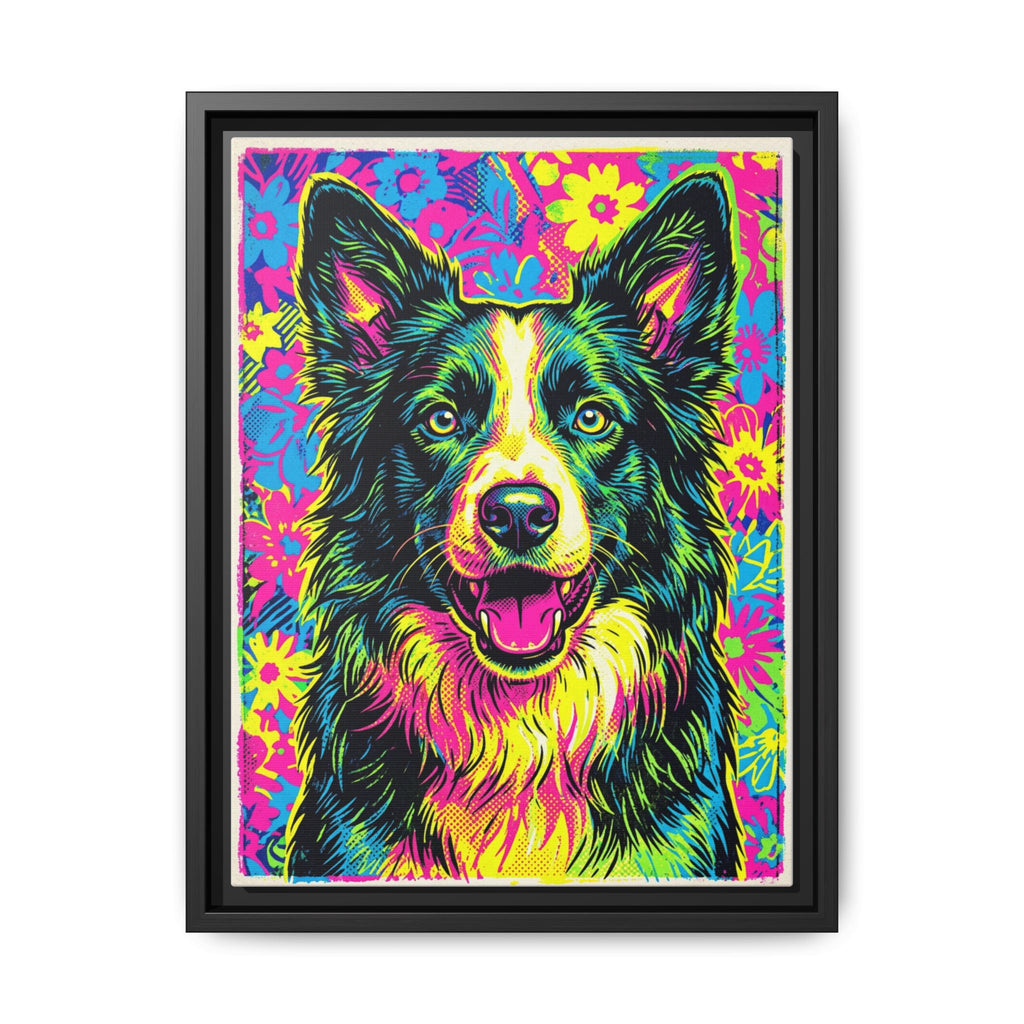 Custom Pet Portrait — Pop Art — Framed Canvas