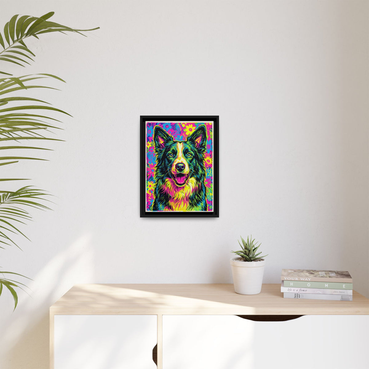 Custom Pet Portrait — Pop Art — Framed Canvas