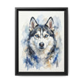 Memorial Pet Portrait — Gentle Watercolor — Framed Canvas