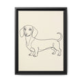 Custom Pet Portrait — Minimalist Line Art — Framed Canvas