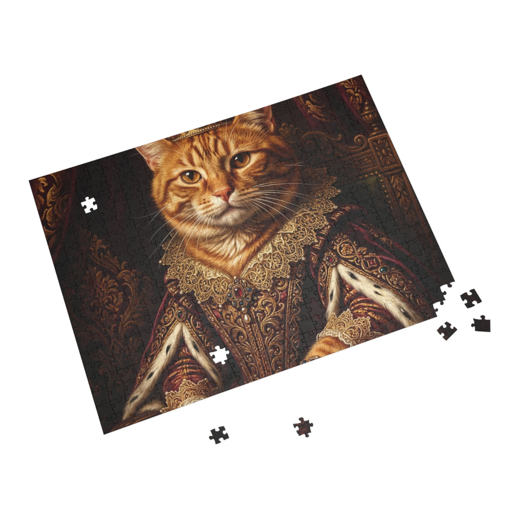 Custom Pet Portrait Puzzle — Renaissance Royal