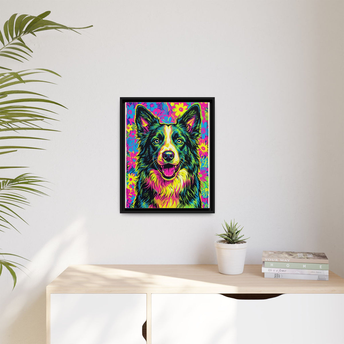Custom Pet Portrait — Pop Art — Framed Canvas