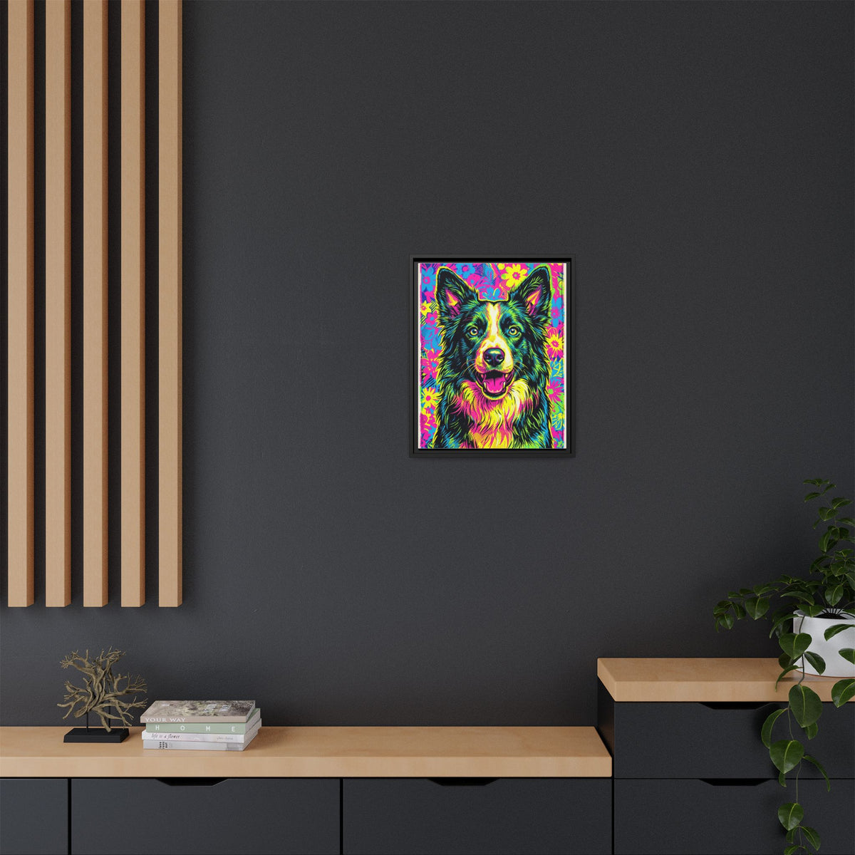 Custom Pet Portrait — Pop Art — Framed Canvas