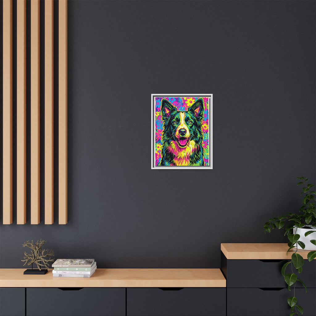 Custom Pet Portrait — Pop Art — Framed Canvas