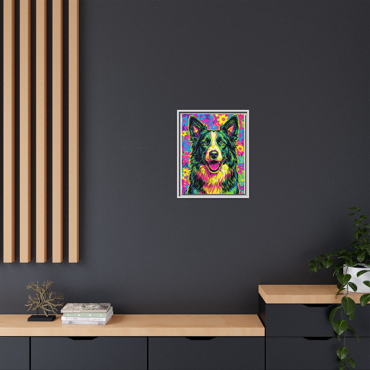 Custom Pet Portrait — Pop Art — Framed Canvas