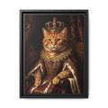 Custom Pet Portrait — Royal Knight — Framed Canvas